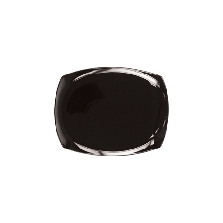 Bandeja porcelana 33 cm rectangular lotto negra