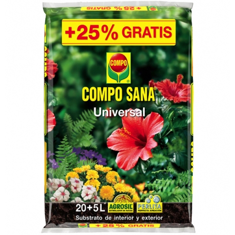 Substrato universal compo sana 20+5l gratis