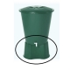Base para deposito agua graf redondo verde 310l