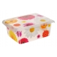 Caja organizadora fashion box pink flowers 10 litros