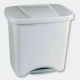Cubo de basura denox ecologico 50l color plata