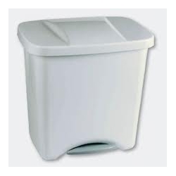 Cubo de basura denox ecologico 50l color plata