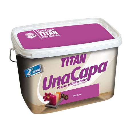 Pintura plastica titan 2,5 l monocapa purpura