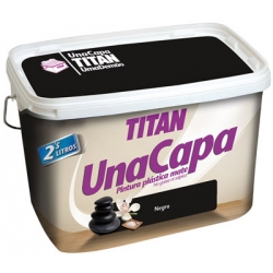 Pintura plastica titan 2,5 l monocapa negro