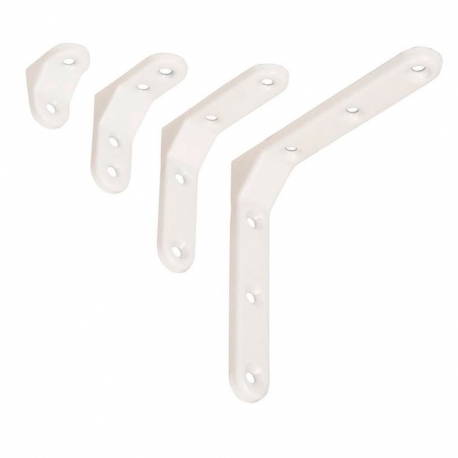 Soporte escuadra alberich estampado super blanco 3x3cm