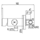 Monomando bide tres lex empotrar wc cromo 1.81.223