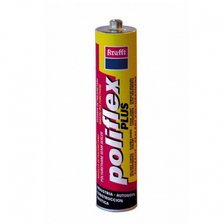 Masilla poliuretano krafft poliflex plus negro 300 ml