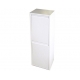 Cubo de reciclaje goro 2 compartimentos blanco