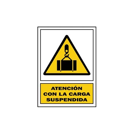 Señal carga suspendinda pvc 337 pla-cast