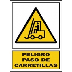 Señal paso carretilla pvc 336 pla-cat