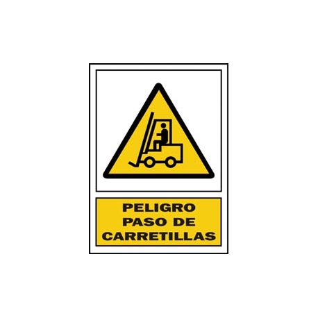 Señal paso carretilla pvc 336 pla-cat