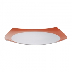 Bandeja porcelana naranja 30cm