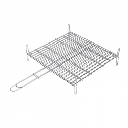 Parrilla sauvic doble inox 40x45cm