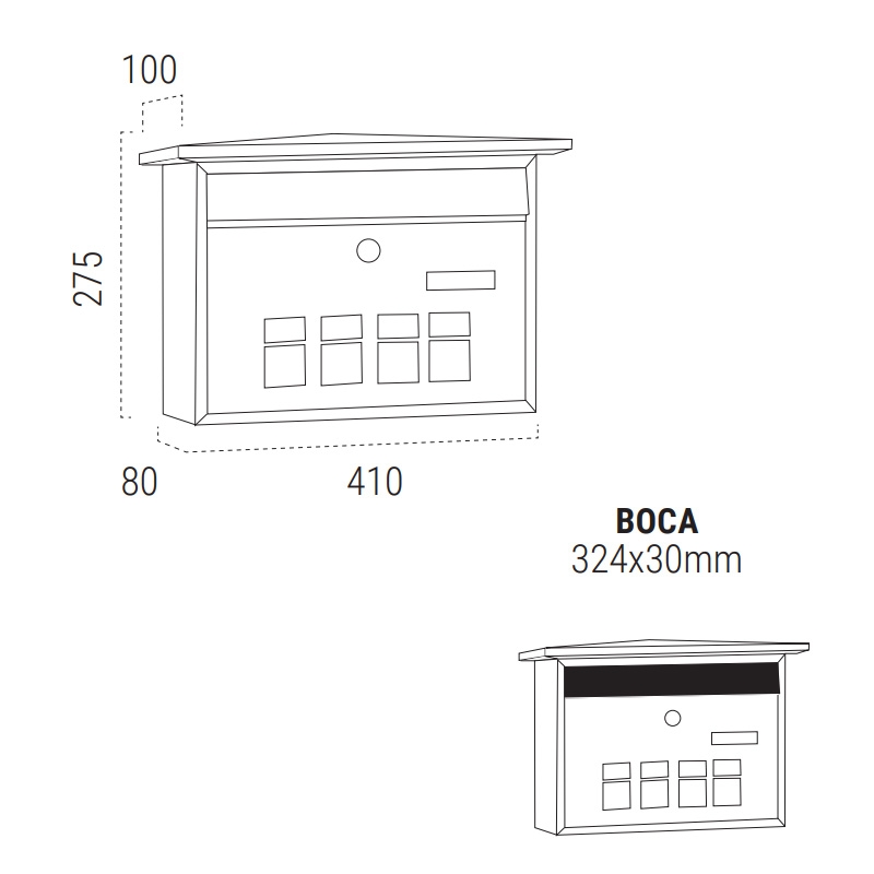 ⇒ Buzon exterior arregui deco acero inox ▷ Precio. ▷ Comprar