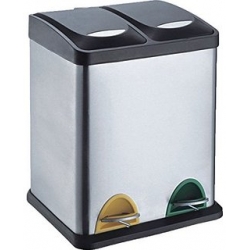 Cubo de reciclaje iris 2 compartimentos 30 l