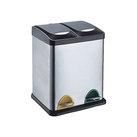 ⇒ Cubo de reciclaje iris 2 compartimentos 30 l ▷ Precio. ▷ Comprar con los  Mejores Precios. Ofertas online