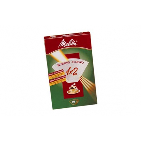 Papel filtro cafetera melitta 1x2