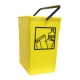 Cubeta reciclar con asa 15l amarillo