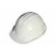 Casco albañil blanco con rueda climax