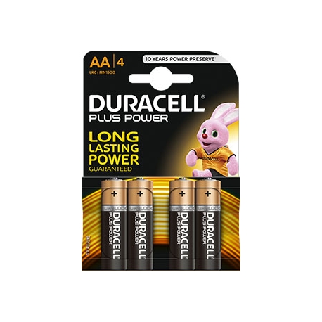 Pila duracell aa lr06 plus power 4 unidades