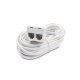 Cable telefonico macho doble hembra tl-047-e 7,5 m