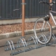 Soporte suelo mottez para 5 bicicletas 133x33cm