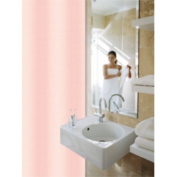 Cortina de baño poliester ambit lisa rosa