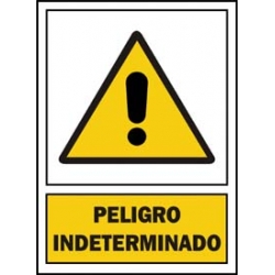 Señal peligro indeterminado pvc 301 pla-cat