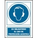 Señal proteccion acustica obligatoria pvc 129 oba-cat