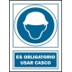 Señal uso casco obligatorio pvc 131 oba-cat