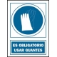 Señal uso guantes obligatoriorios pvc 135 oba-cast