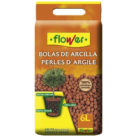 Bolas de arcilla expandida flower 6l