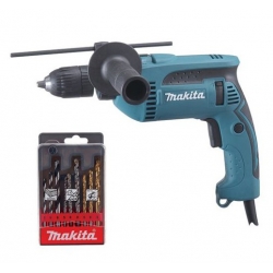 Taladro makita hp1641k1x 680w percutor con estuche de brocas