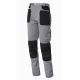 Pantalon largo algodon issaline stretch gris-negro talla xl