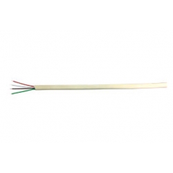 Cable telefono plano 4 vias 2,5x4,8 marfil