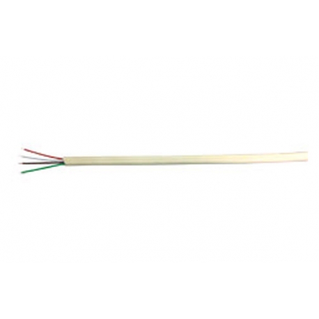 Cable telefono plano 4 vias 2,5x4,8 marfil