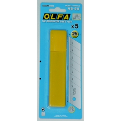 Cuchilla para cutter olfa hb-5b25 mm 5 unidades