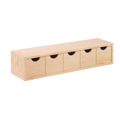 Cajonera pino natural astigarraga mini bloc 5 cajones