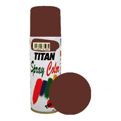 Pintura spray esmalte sintetico titan 200 ml pardo