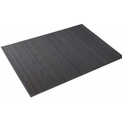 Alfombra de bambu gris 140 x 200 cm