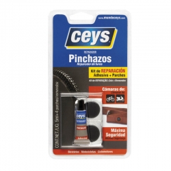 Adhesivo reparador pinchazos ceys adhesivo 5ml + 4 parches