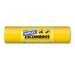 Saco basura especial para escombros saplex amarillo 50x80cm