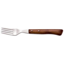 Tenedor chuletero arcos mango de madera 3716-16 cm