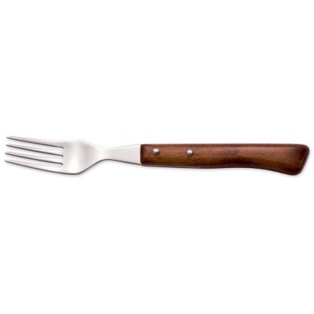 Tenedor chuletero arcos mango de madera 3716-16 cm