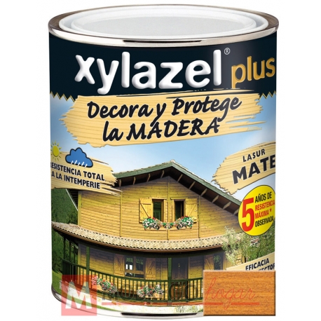 Barniz para madera 750 ml roble xylazel plus mate