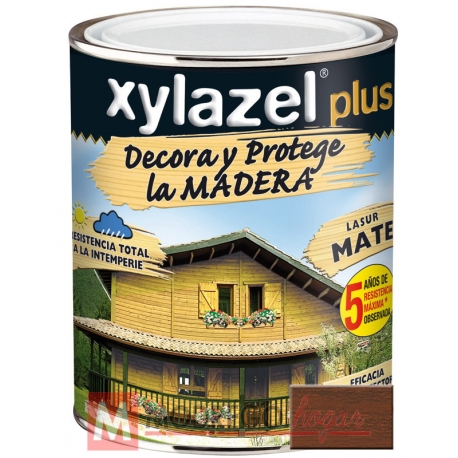 Barniz para madera 5 l nogal xylazel plus mate