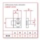 Cerradura para mueble jis 20 30