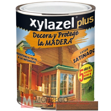 Barniz para madera 375 ml nogal xylazel plus satinado