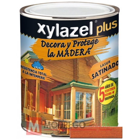 Barniz para madera 375 ml teca xylazel plus satinado