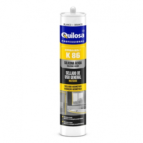Silicona quilosa orbasil k-86 blanco 300 ml